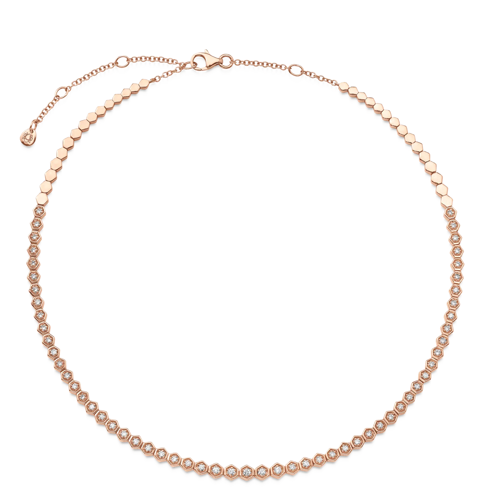 Isadora Petite Hexagon Diamond Choker