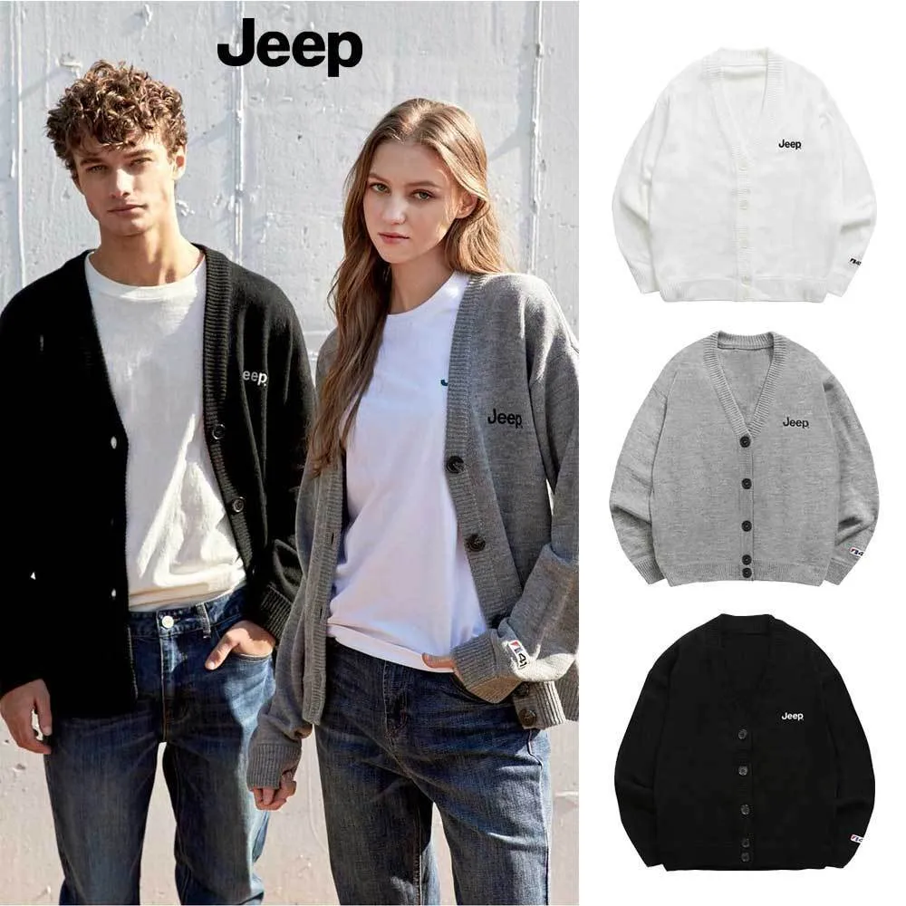 JEEP  |Oversized Logo Cardigans