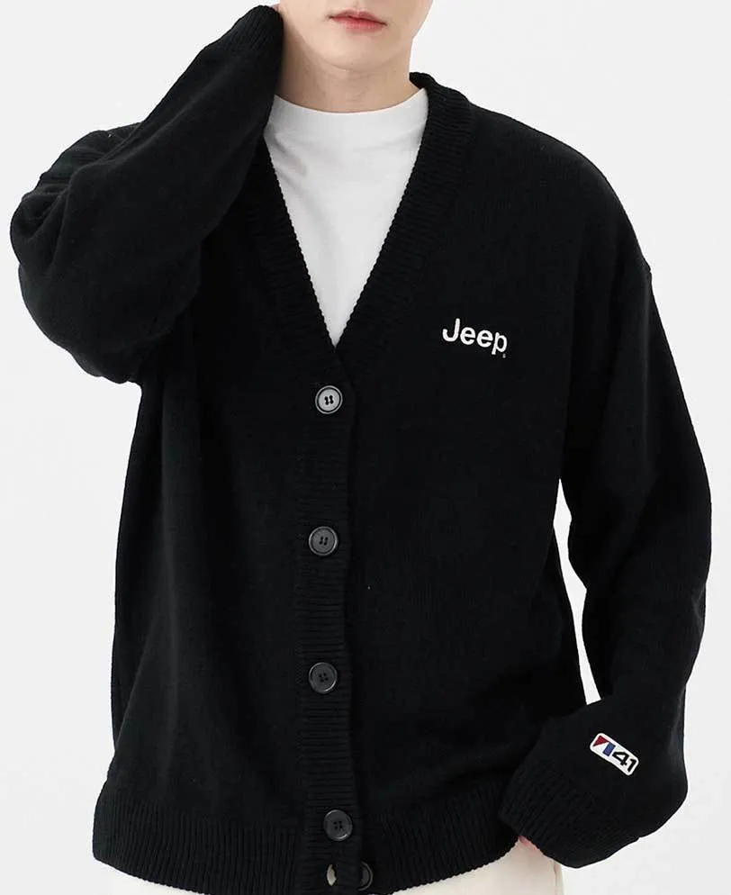 JEEP  |Oversized Logo Cardigans