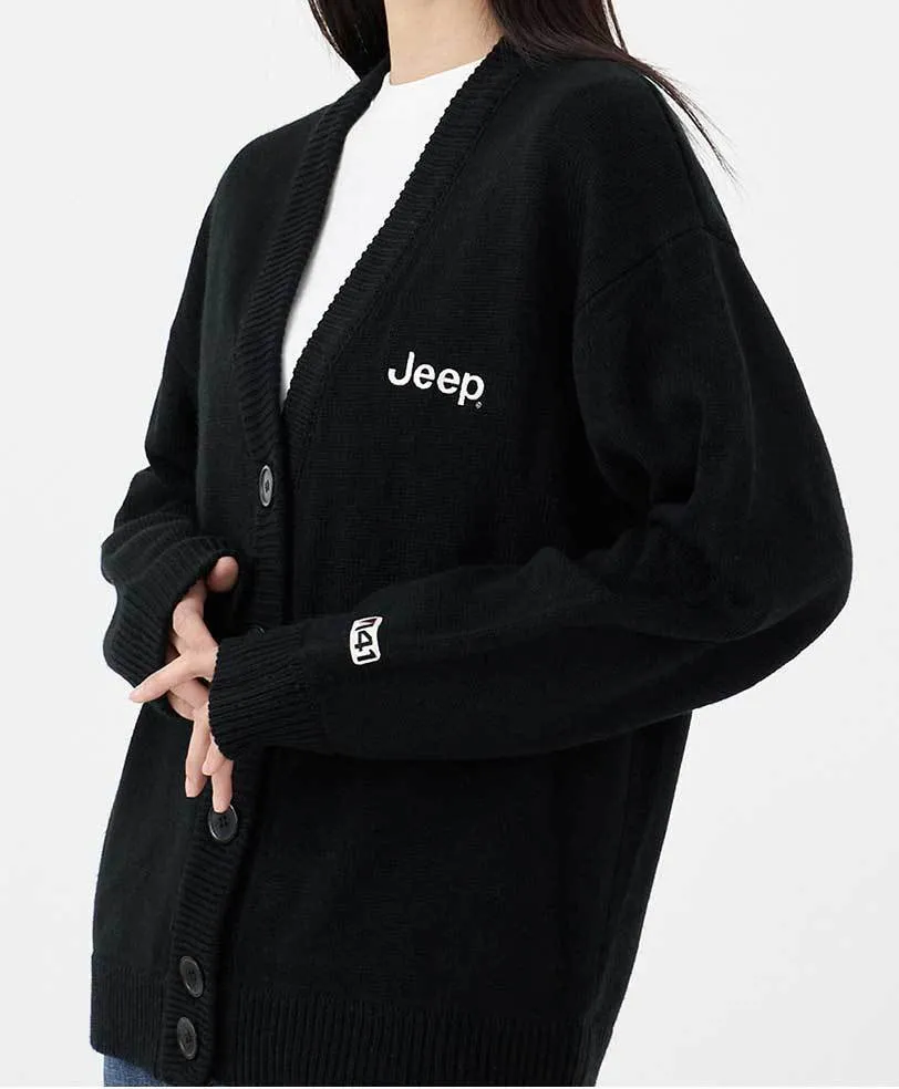 JEEP  |Oversized Logo Cardigans