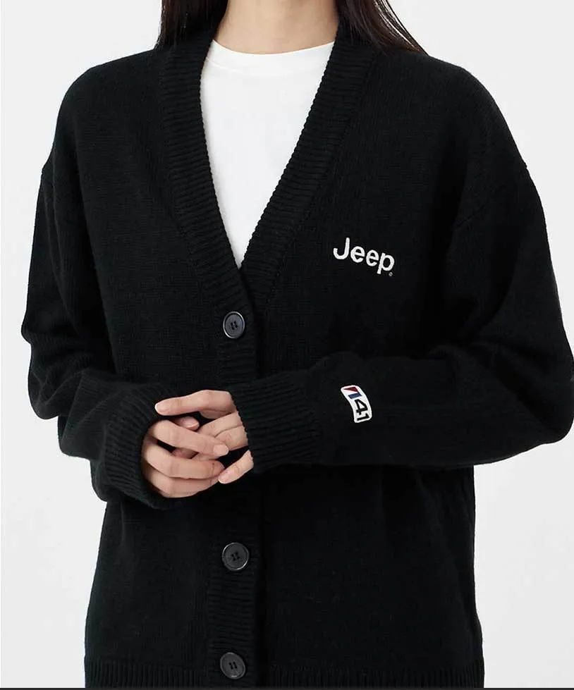 JEEP  |Oversized Logo Cardigans