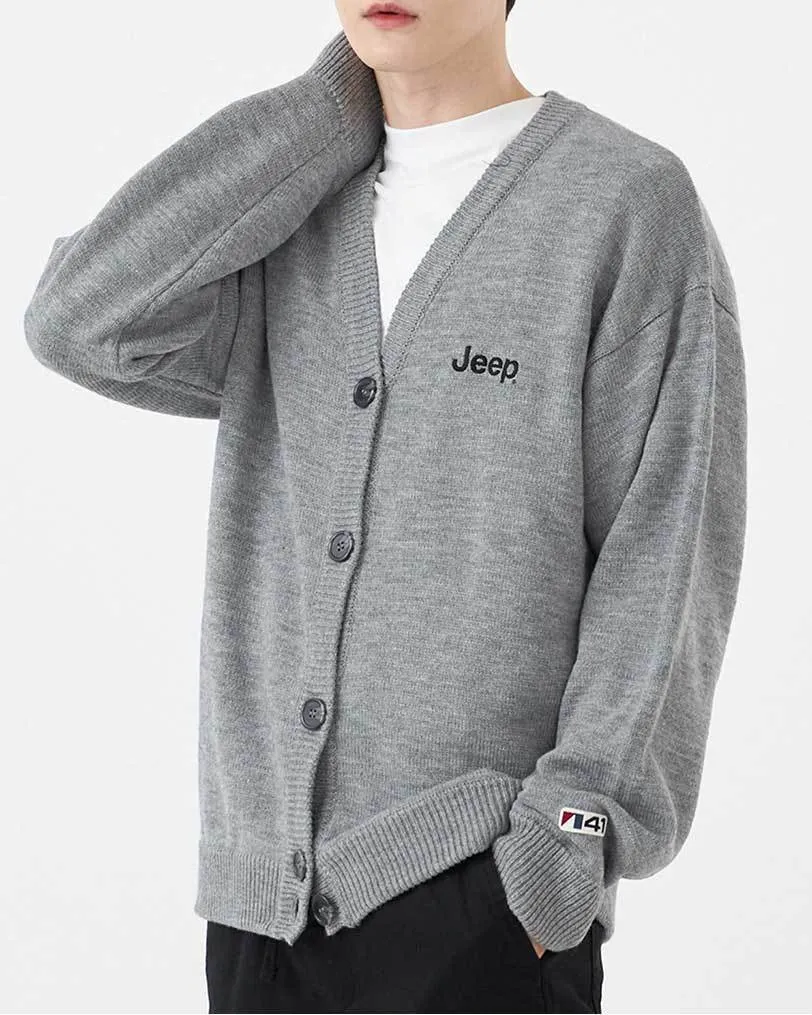 JEEP  |Oversized Logo Cardigans