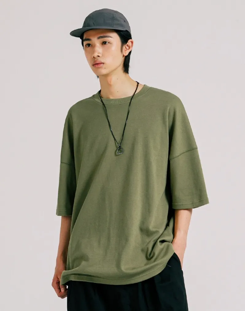 Jemut  |[JEMUT]★BRIGHT OVERFIT SHORT T-SHIRT