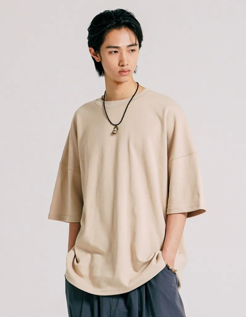 Jemut  |[JEMUT]★BRIGHT OVERFIT SHORT T-SHIRT