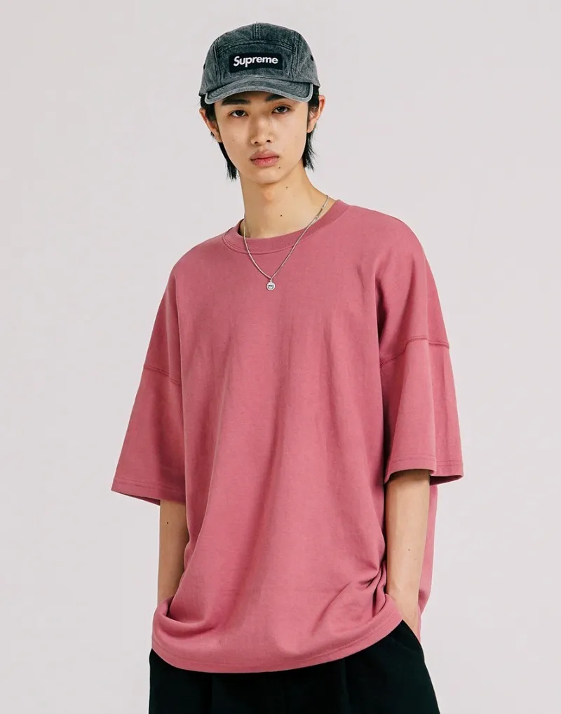 Jemut  |[JEMUT]★BRIGHT OVERFIT SHORT T-SHIRT