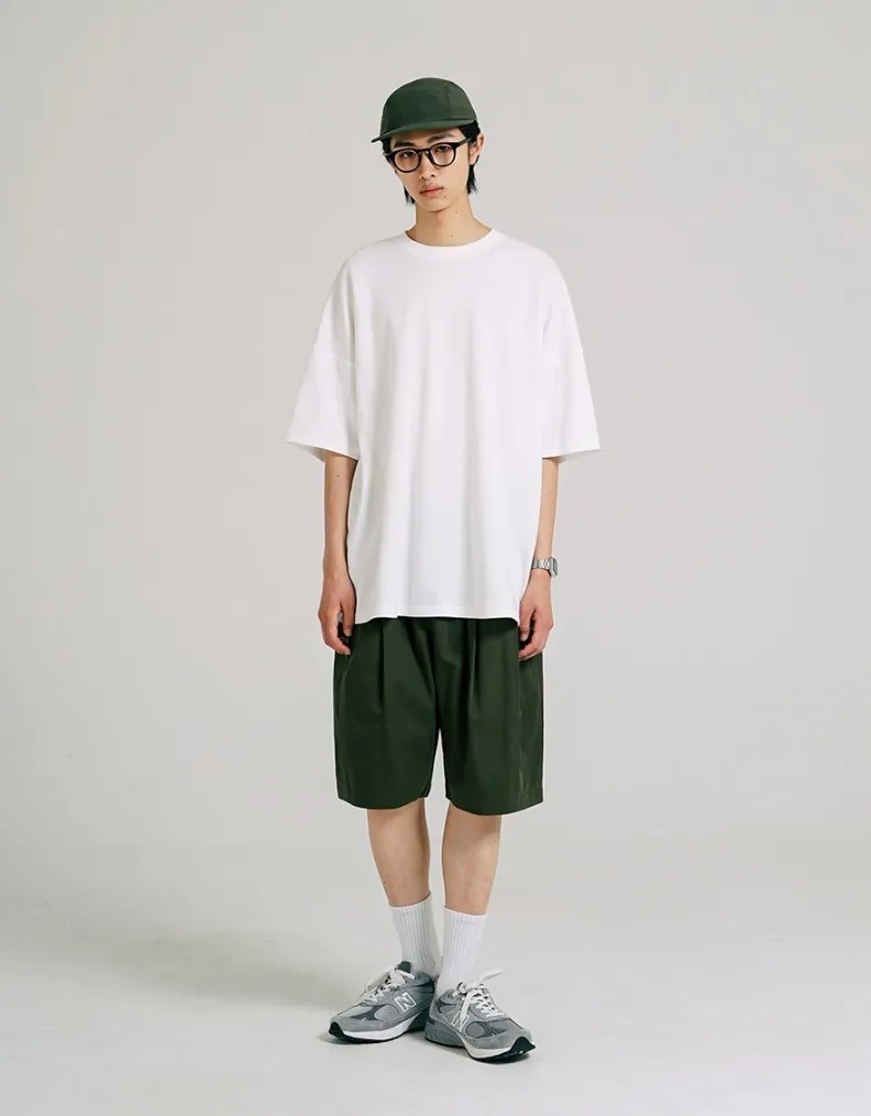 Jemut  |[JEMUT]★BRIGHT OVERFIT SHORT T-SHIRT