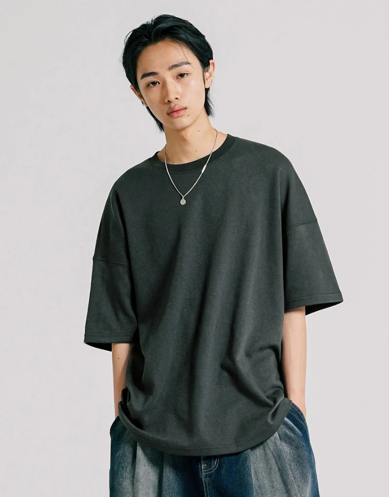 Jemut  |[JEMUT]★BRIGHT OVERFIT SHORT T-SHIRT