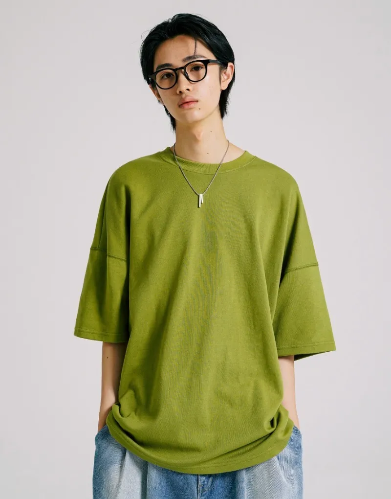 Jemut  |[JEMUT]★BRIGHT OVERFIT SHORT T-SHIRT