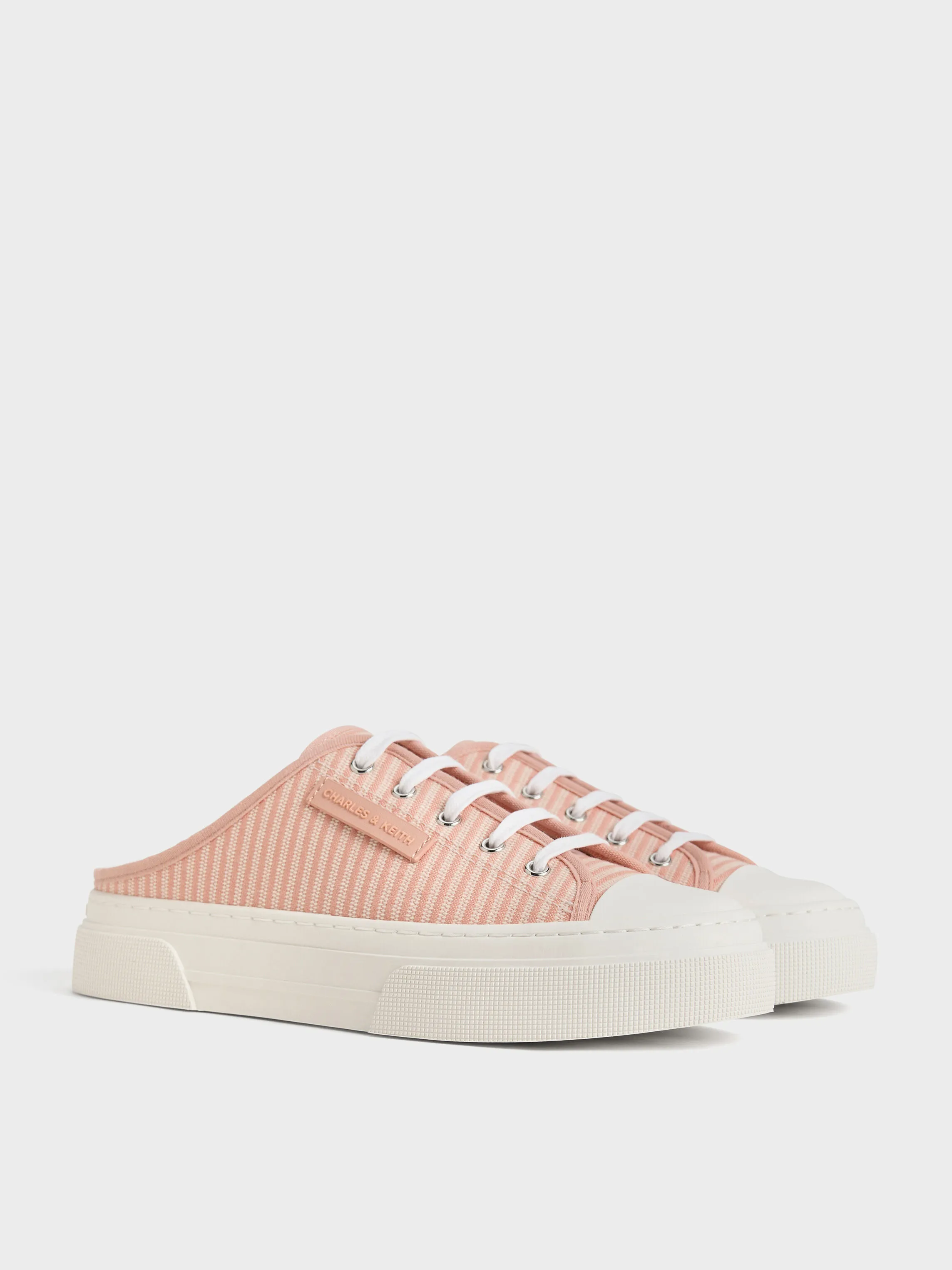 Kay Striped Slip-On Sneakers - Pink