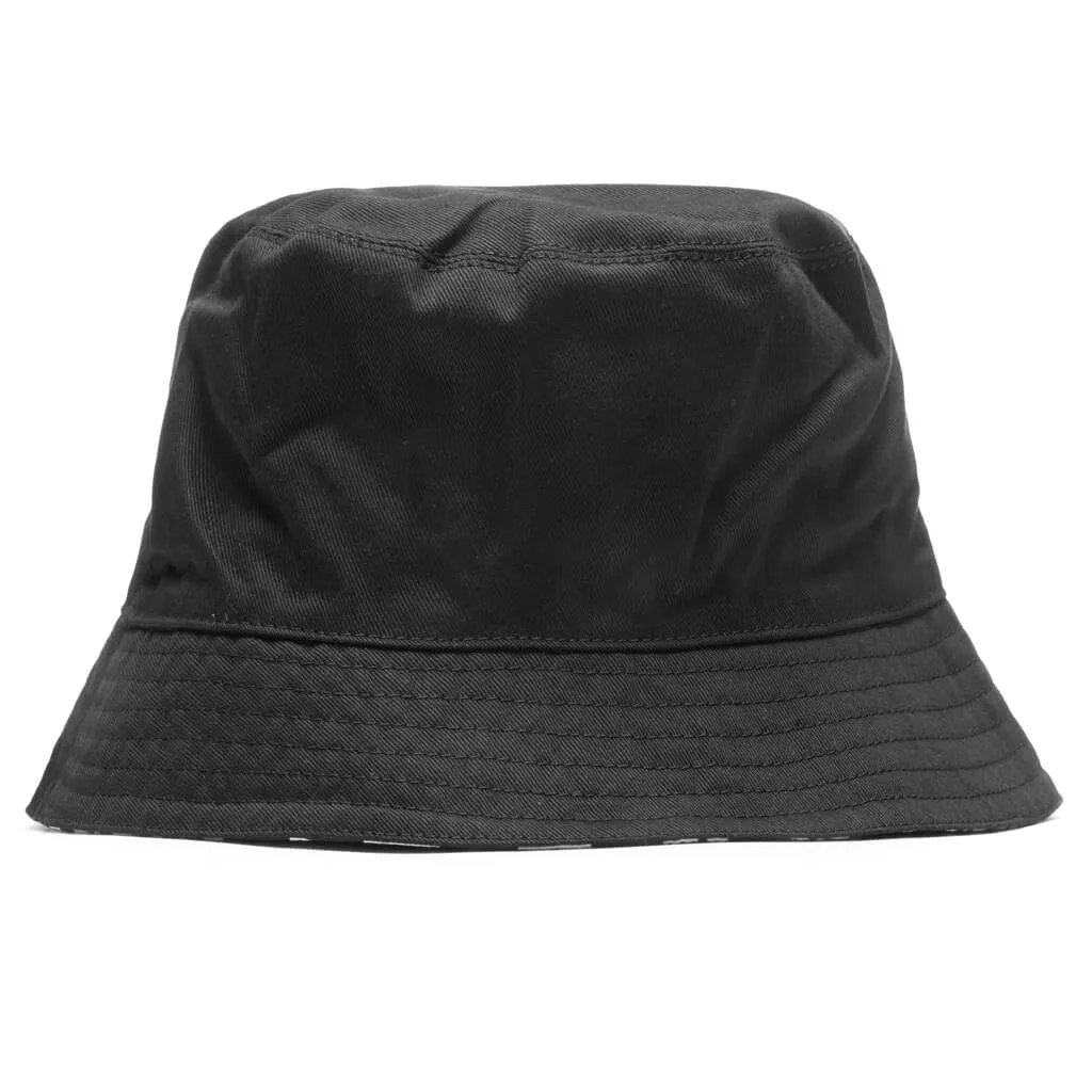 Kids Logo Damier Double Bucket Hat - Black/White