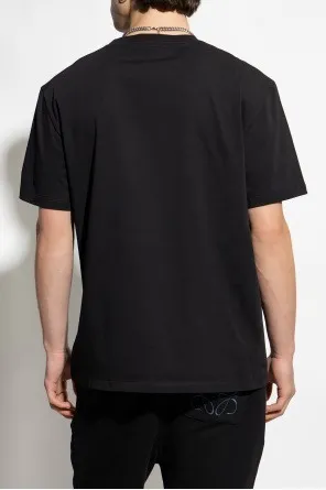 LOEWE  |Crew Neck Unisex Street Style Plain Cotton Short Sleeves