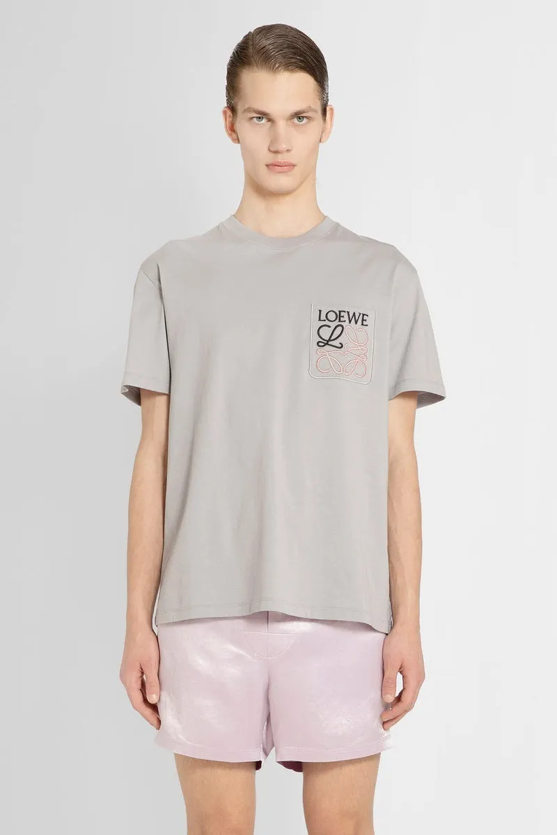 LOEWE  |Crew Neck Unisex Street Style Plain Cotton Short Sleeves