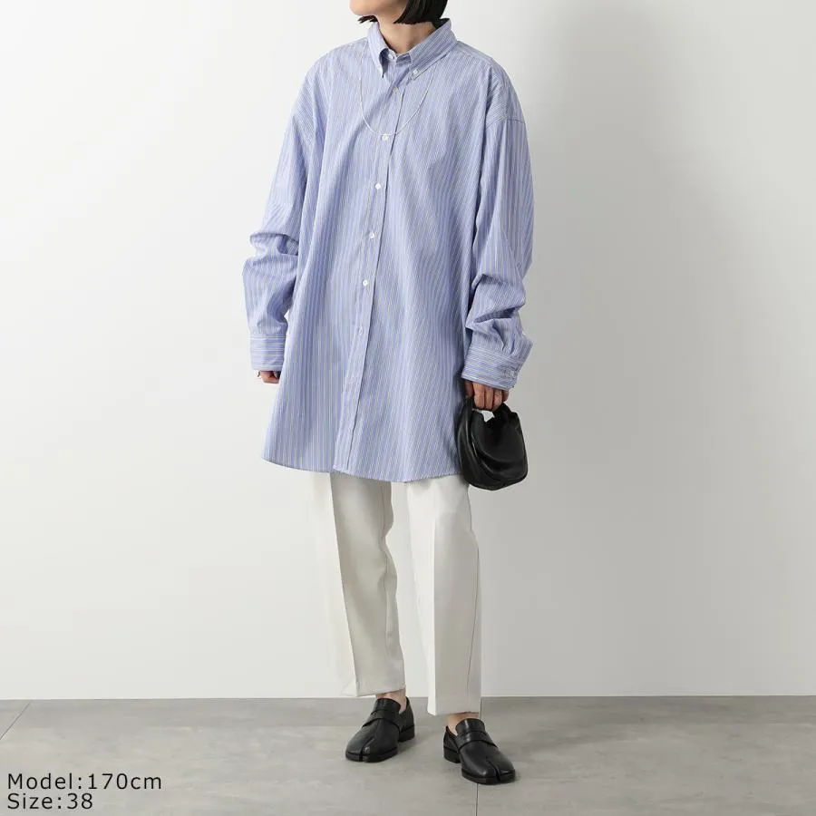 Maison Margiela  |Unisex Street Style Cotton Oversized Logo Designers Shirts