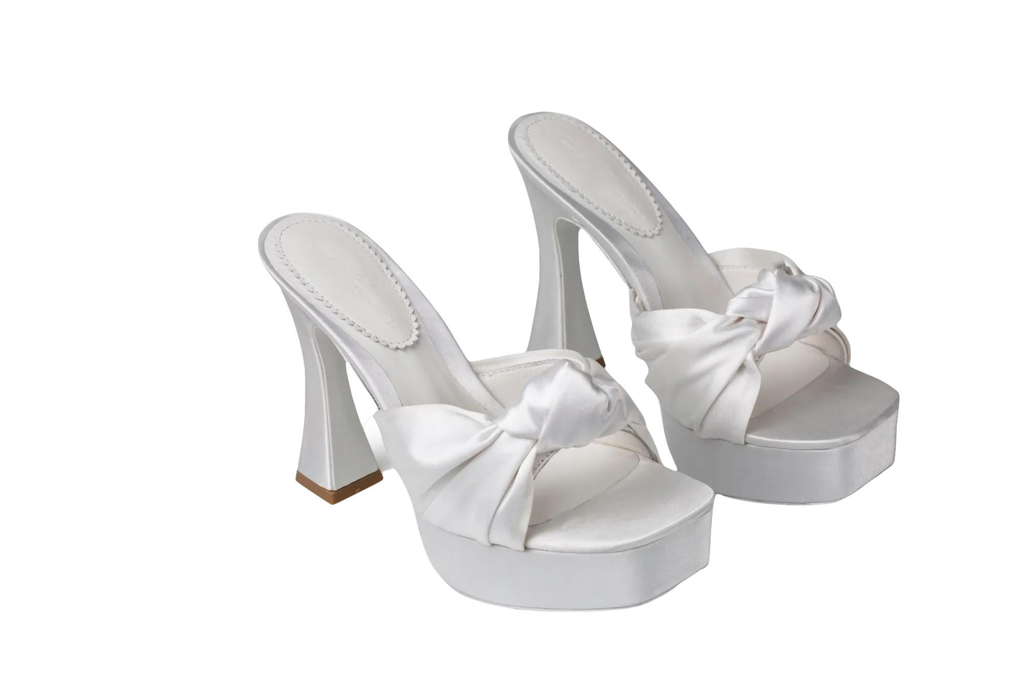 Mara Platform Sandals (White)