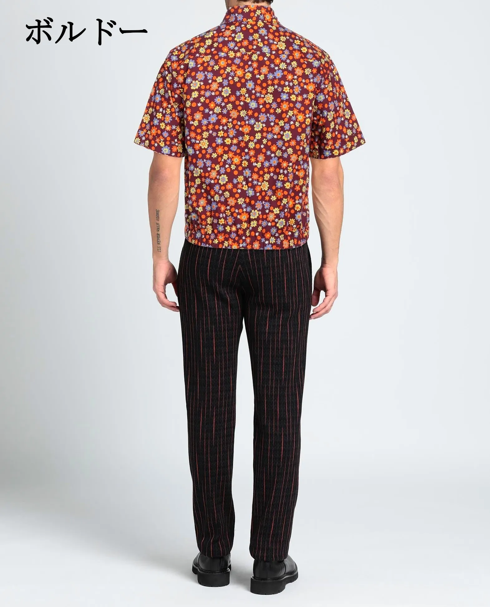 MARNI  |Flower Patterns Cotton Short Sleeves Oversized Logo