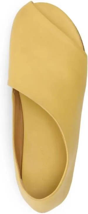 Marsèll Arsella cut-out leather sandals Yellow