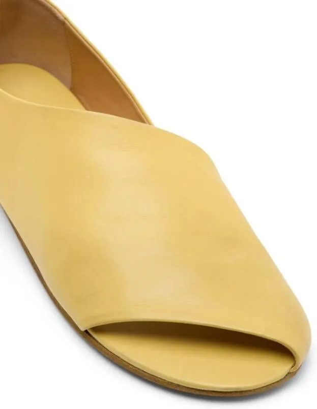 Marsèll Arsella cut-out leather sandals Yellow