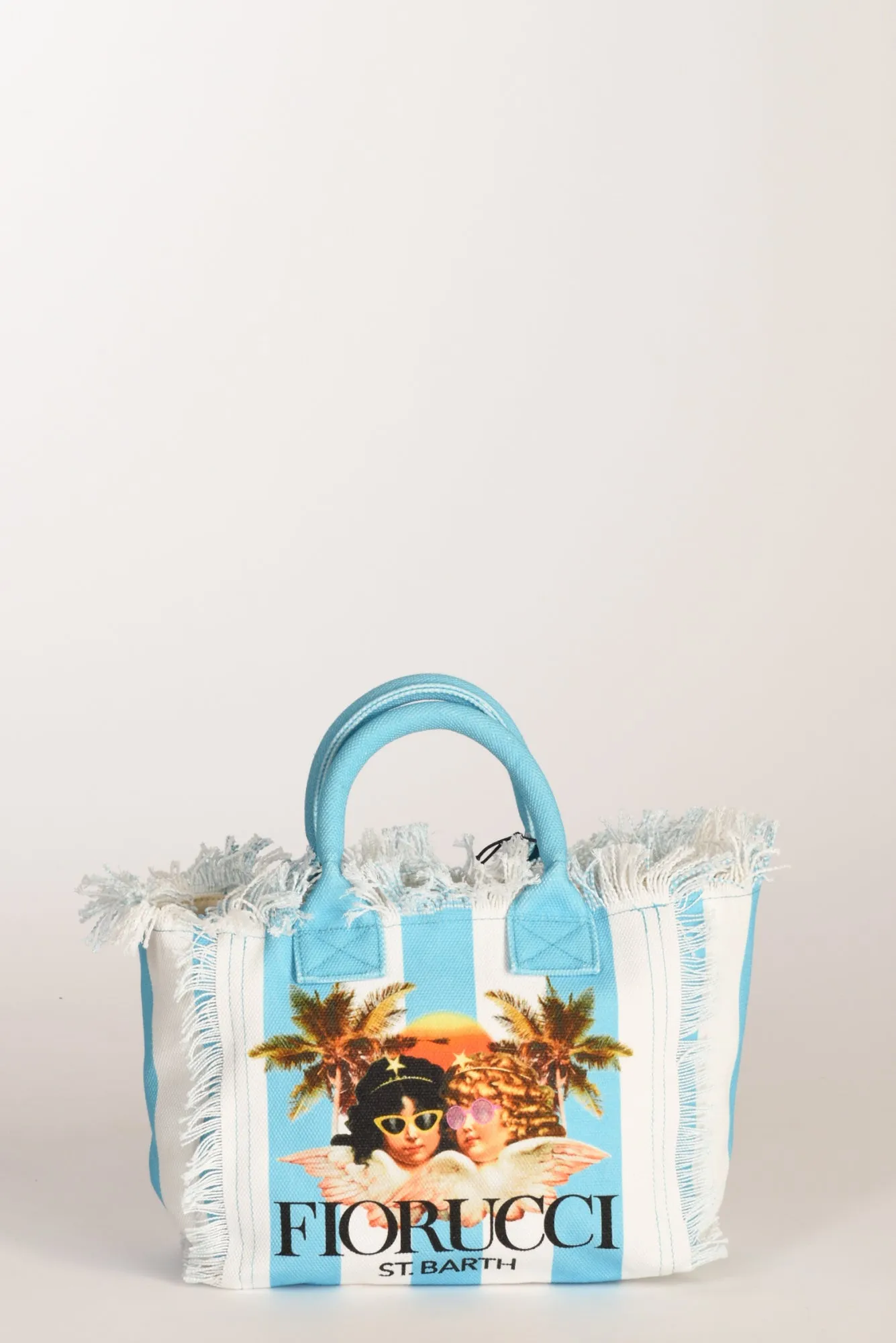 Mc2 Saint Barth Borsa Colette Azzurro/bianco Donna