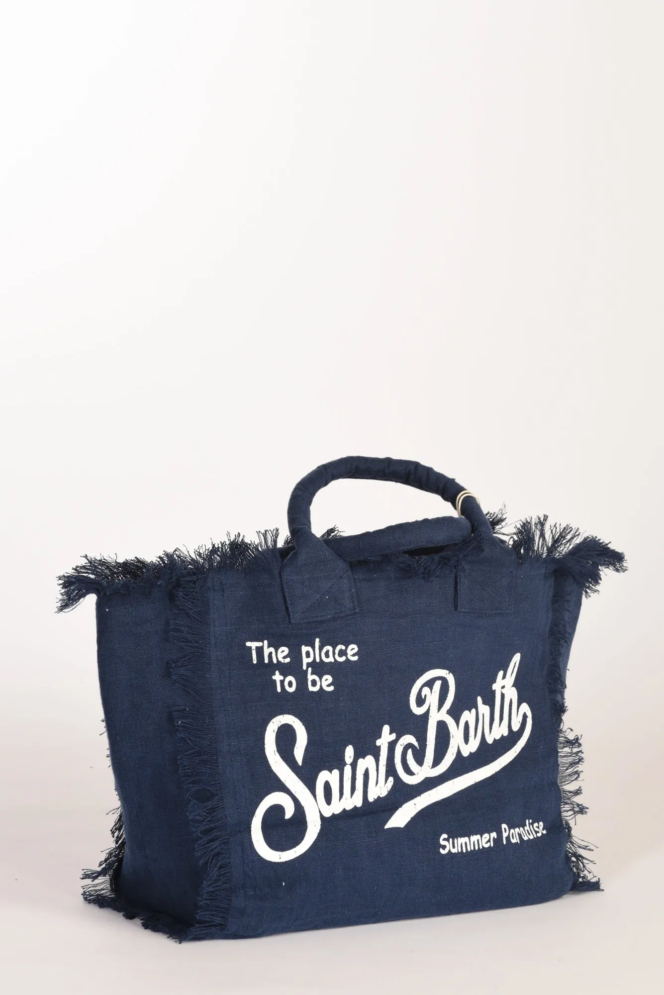 Mc2 Saint Barth Borsa Stampata Blu Donna