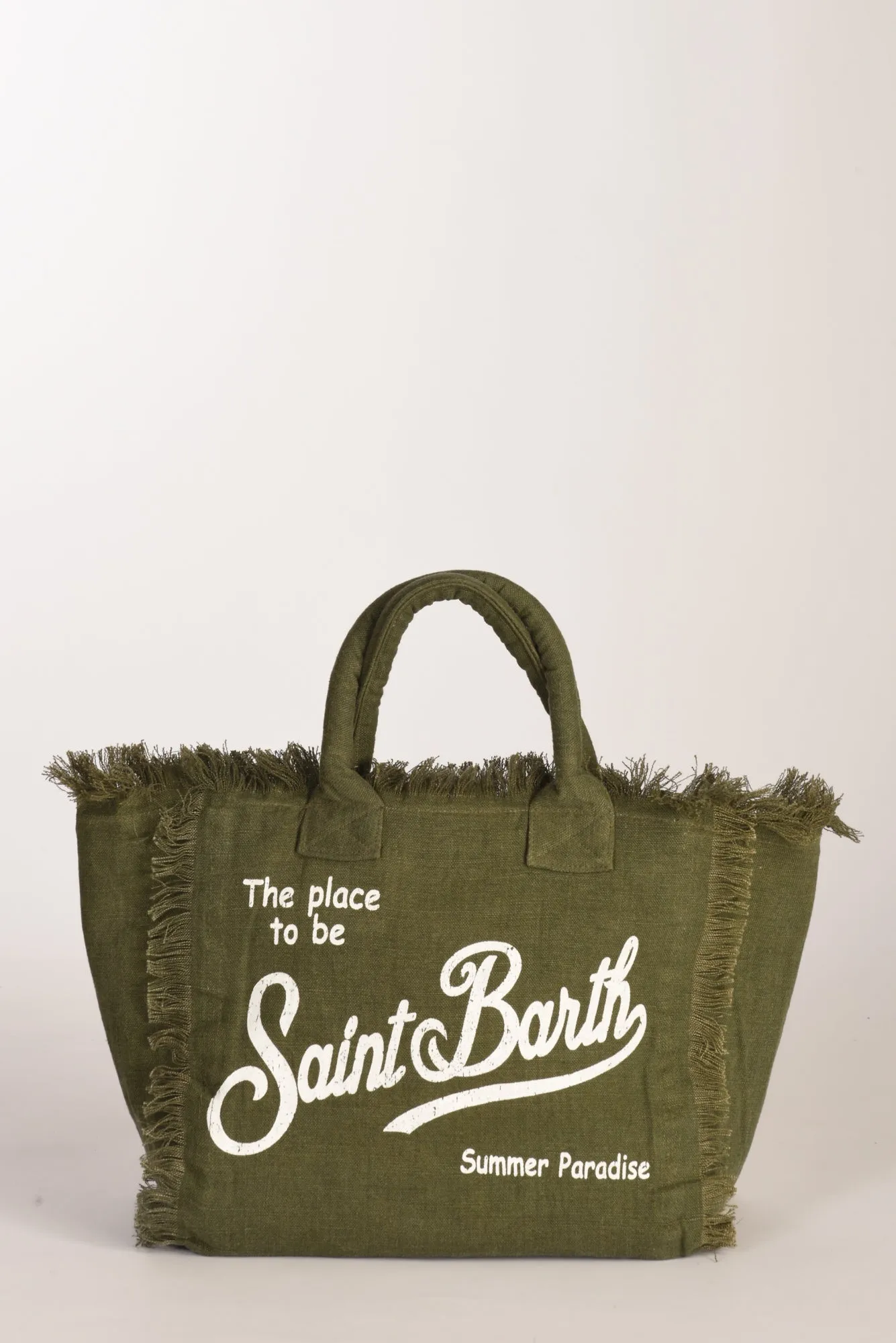 Mc2 Saint Barth Borsa Stampata Verde Donna