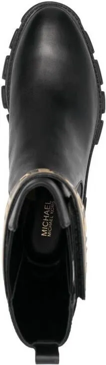 Michael Kors Jenson patent-leather sandals Black