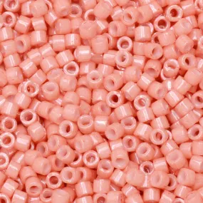 Miyuki Delica Seed Beads, 11/0 Size, #1363 Dyed Opaque Peach (2.5 Tube)