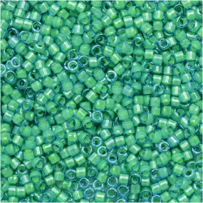 Miyuki Delica Seed Beads, 11/0 Size, #2053 Luminous Mermaid Green (2.5 Tube)