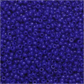 Miyuki Round Seed Beads, 15/0, #9414 Opaque Cobalt Blue (8.2 Gram Tube)