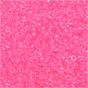 Miyuki Round Seed Beads, 15/0, #94299 Luminous Cotton Candy (8.2 Gram Tube)