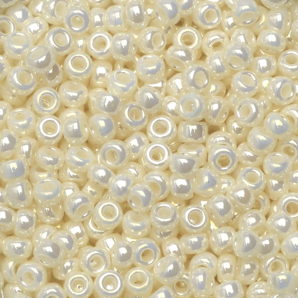 Miyuki Round Seed Beads, 8/0, #9591 Pearl Ceylon (22 Gram Tube)