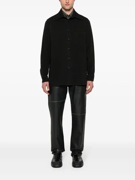 MM6 Maison Margiela  |Unisex Street Style Long Sleeves Plain Cotton Oversized