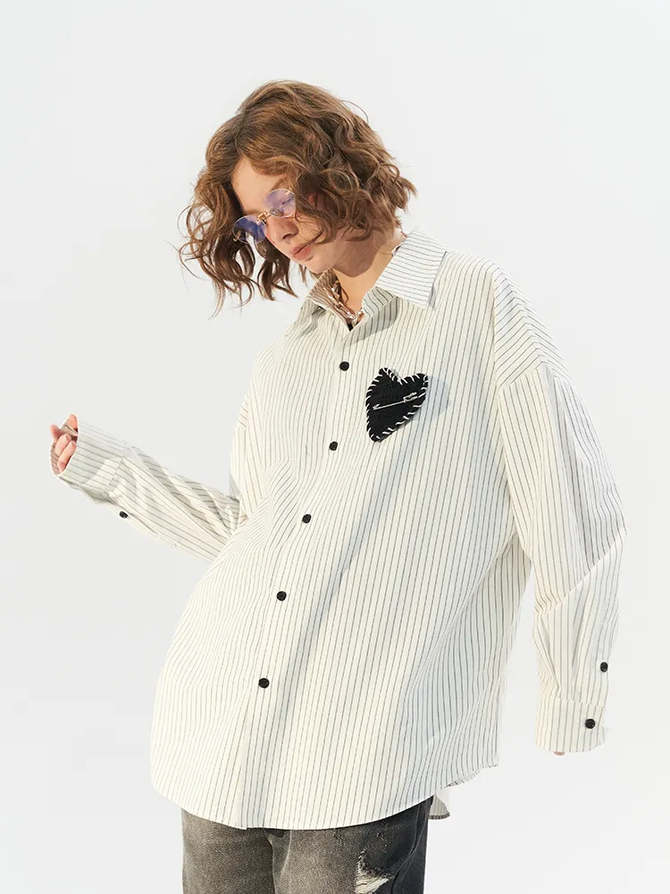 MODITEC  |Stripes Unisex Sweat Street Style Long Sleeves Oversized