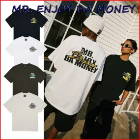 MR. ENJOY DA MONEY  |Crew Neck Unisex Street Style Cotton Short Sleeves Oversized