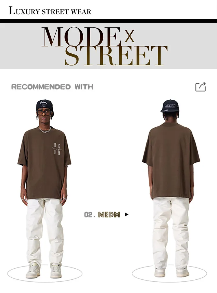 MR. ENJOY DA MONEY  |Crew Neck Unisex Street Style Plain Cotton Short Sleeves