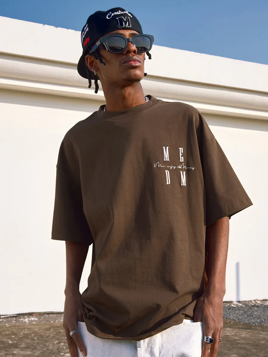 MR. ENJOY DA MONEY  |Crew Neck Unisex Street Style Plain Cotton Short Sleeves