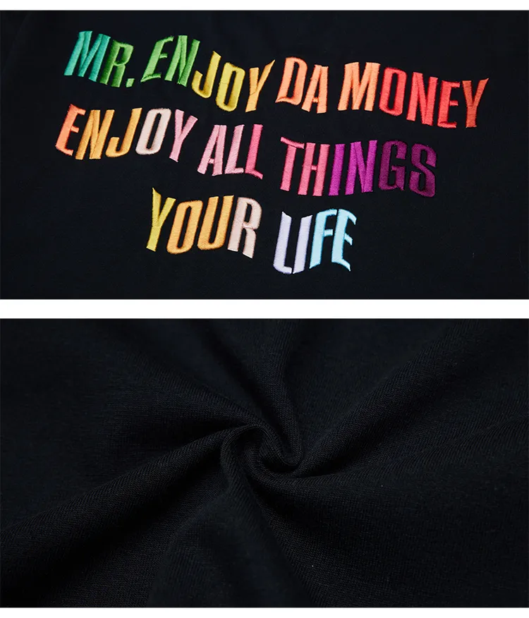 MR. ENJOY DA MONEY  |Crew Neck Unisex Sweat Street Style Cotton Short Sleeves