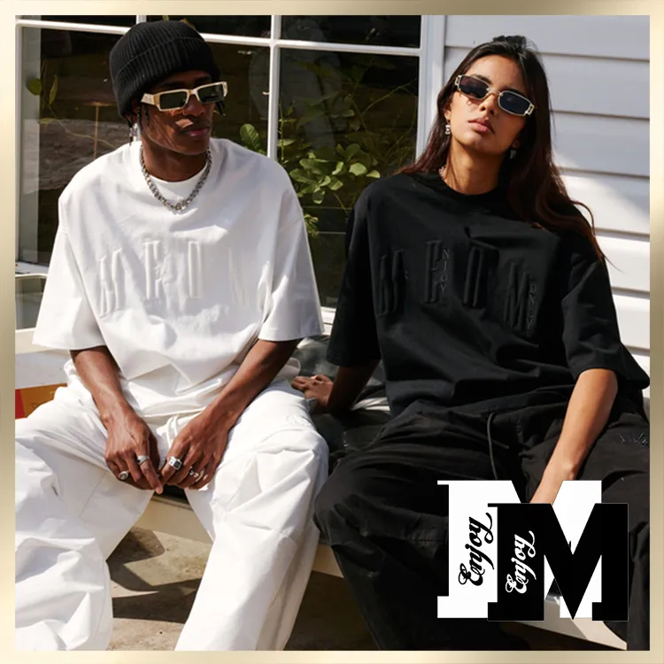 MR. ENJOY DA MONEY  |Unisex Street Style Plain Cotton Short Sleeves Oversized