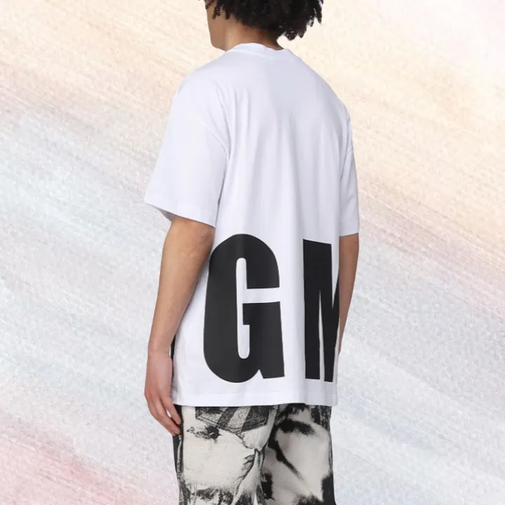 MSGM  |Crew Neck Unisex Street Style Plain Cotton Short Sleeves