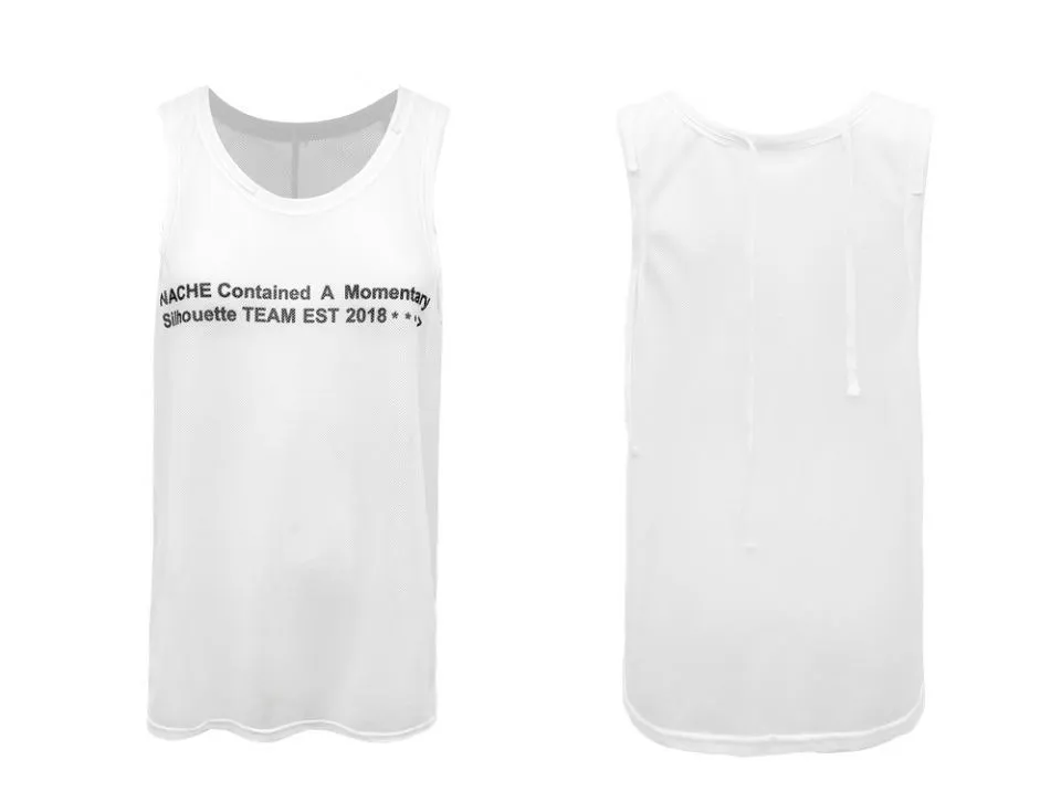 NACHE  |Unisex Street Style Oversized Logo Tanks