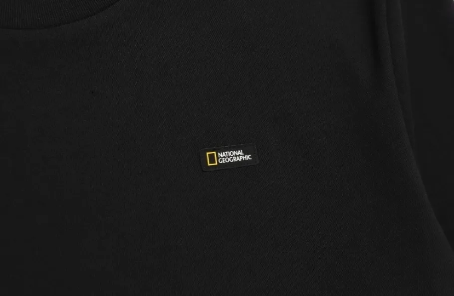 NATIONAL GEOGRAPHIC  |Unisex Street Style Plain Oversized Logo T-Shirts