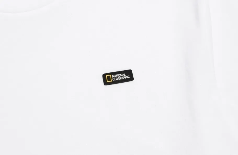 NATIONAL GEOGRAPHIC  |Unisex Street Style Plain Oversized Logo T-Shirts