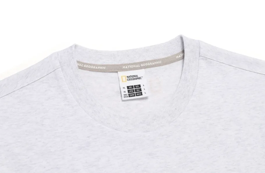 NATIONAL GEOGRAPHIC  |Unisex Street Style Plain Oversized Logo T-Shirts