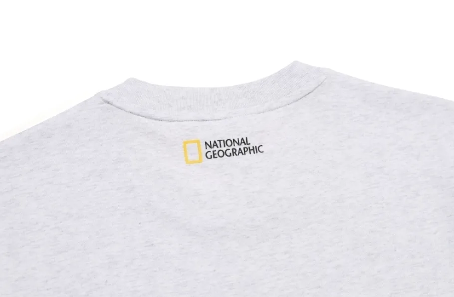 NATIONAL GEOGRAPHIC  |Unisex Street Style Plain Oversized Logo T-Shirts