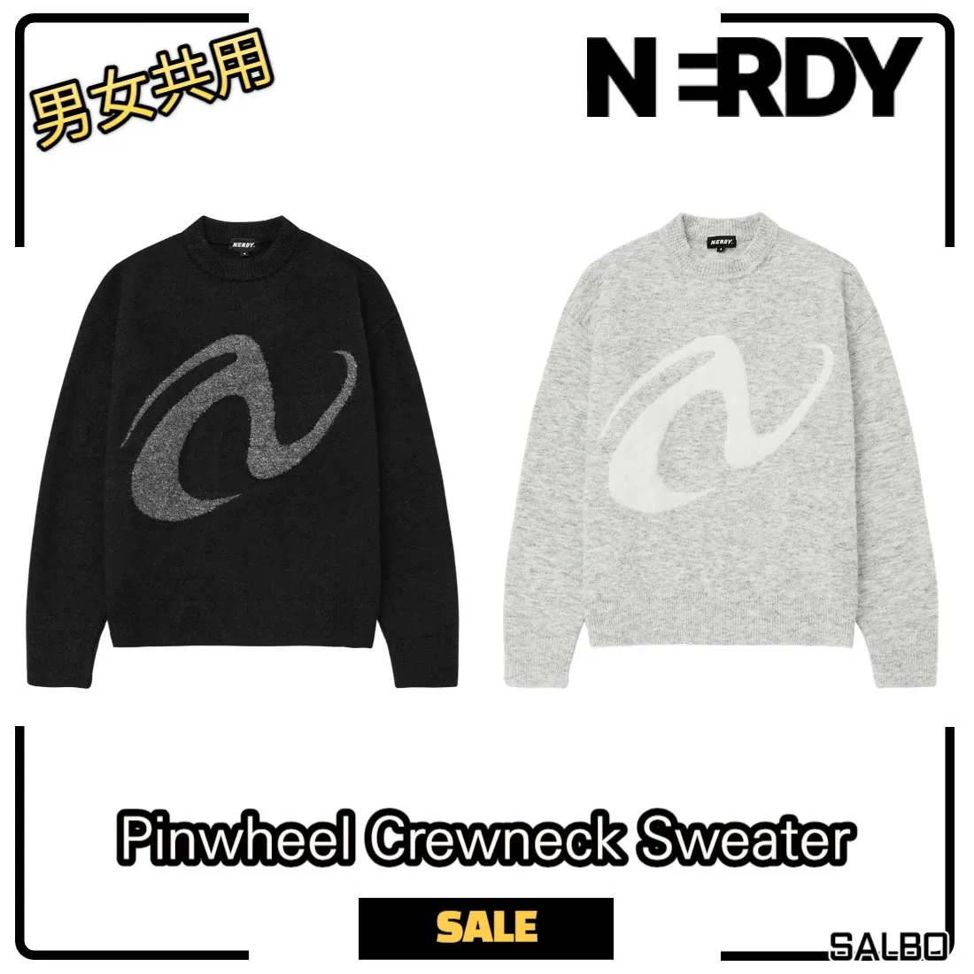 NERDY  |Casual Style Unisex Street Style Oversized Logo