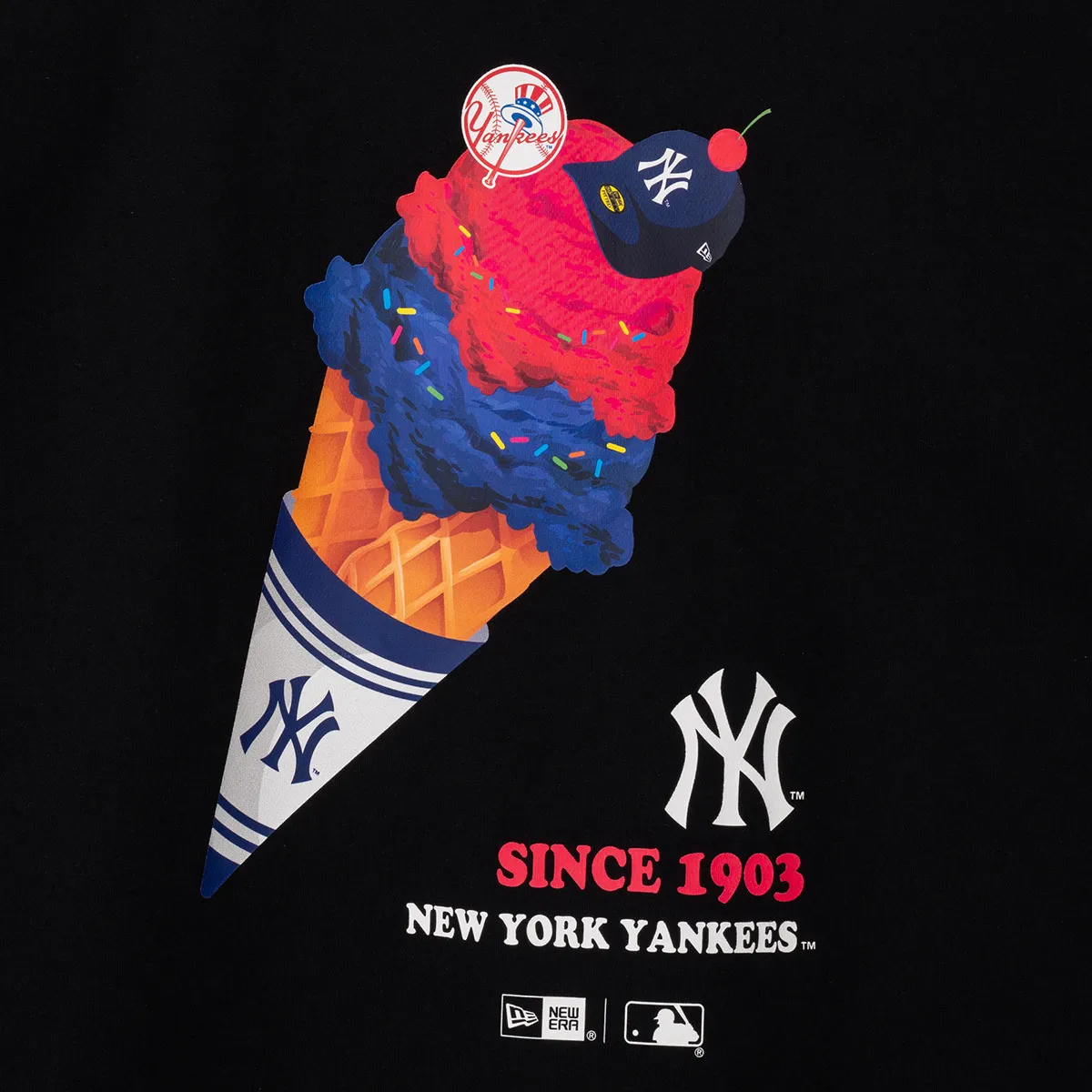 New Era  |[New Era]★MLB HOME CHEERING ICE CREAM T-SHIRTS