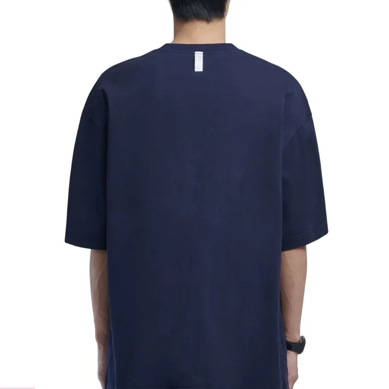 NOMANUAL  |Crew Neck Unisex Street Style Plain Cotton Short Sleeves