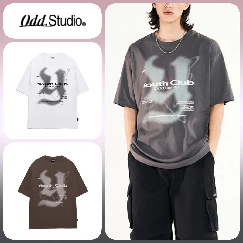 Odd Studio  |Unisex U-Neck Cotton Oversized T-Shirts