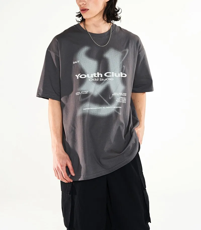 Odd Studio  |Unisex U-Neck Cotton Oversized T-Shirts