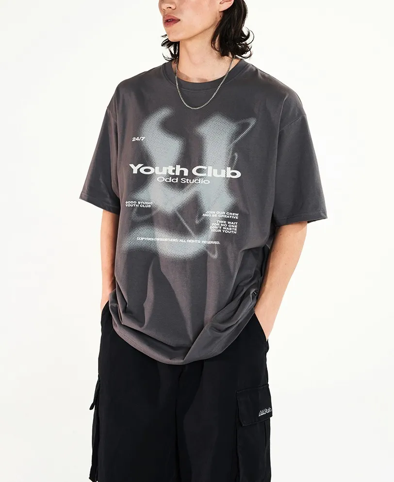 Odd Studio  |Unisex U-Neck Cotton Oversized T-Shirts