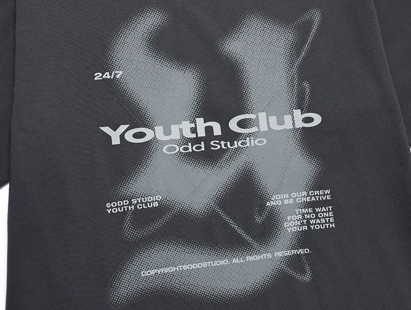 Odd Studio  |Unisex U-Neck Cotton Oversized T-Shirts